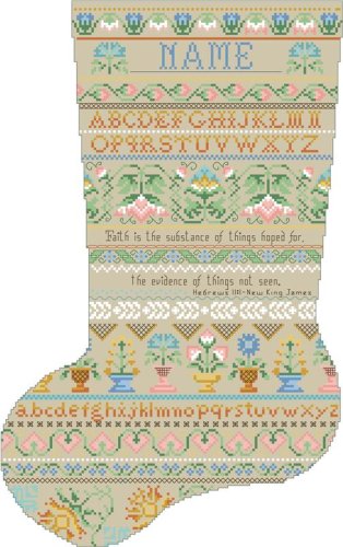 (image for) Pastel Colonial Heritage Stocking
